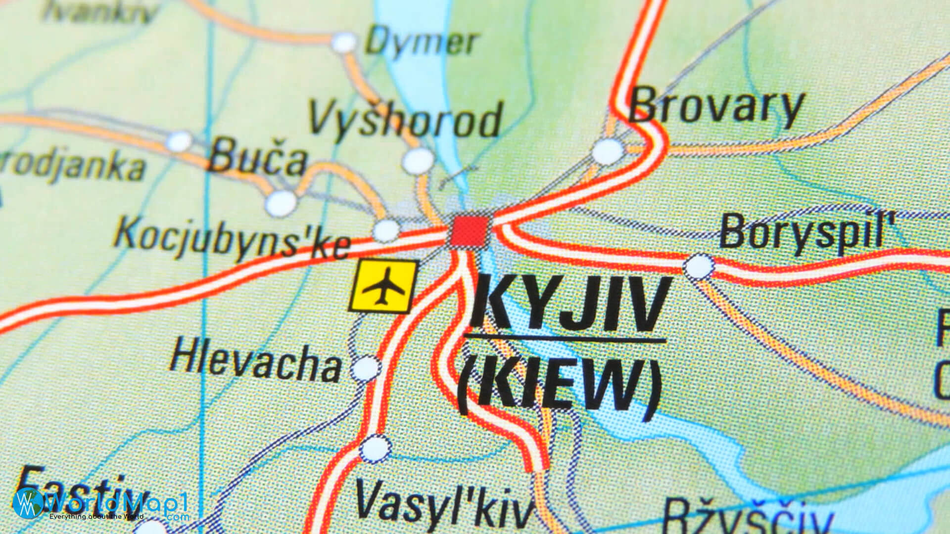 Kiew Flughafen Karte Ukraine